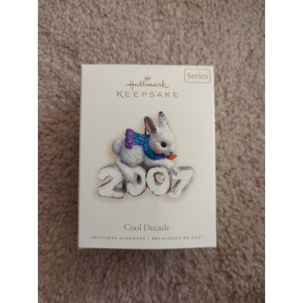 Hallmark Keepsake Ornament 2007 Cool Decade Rabbit Orig Box